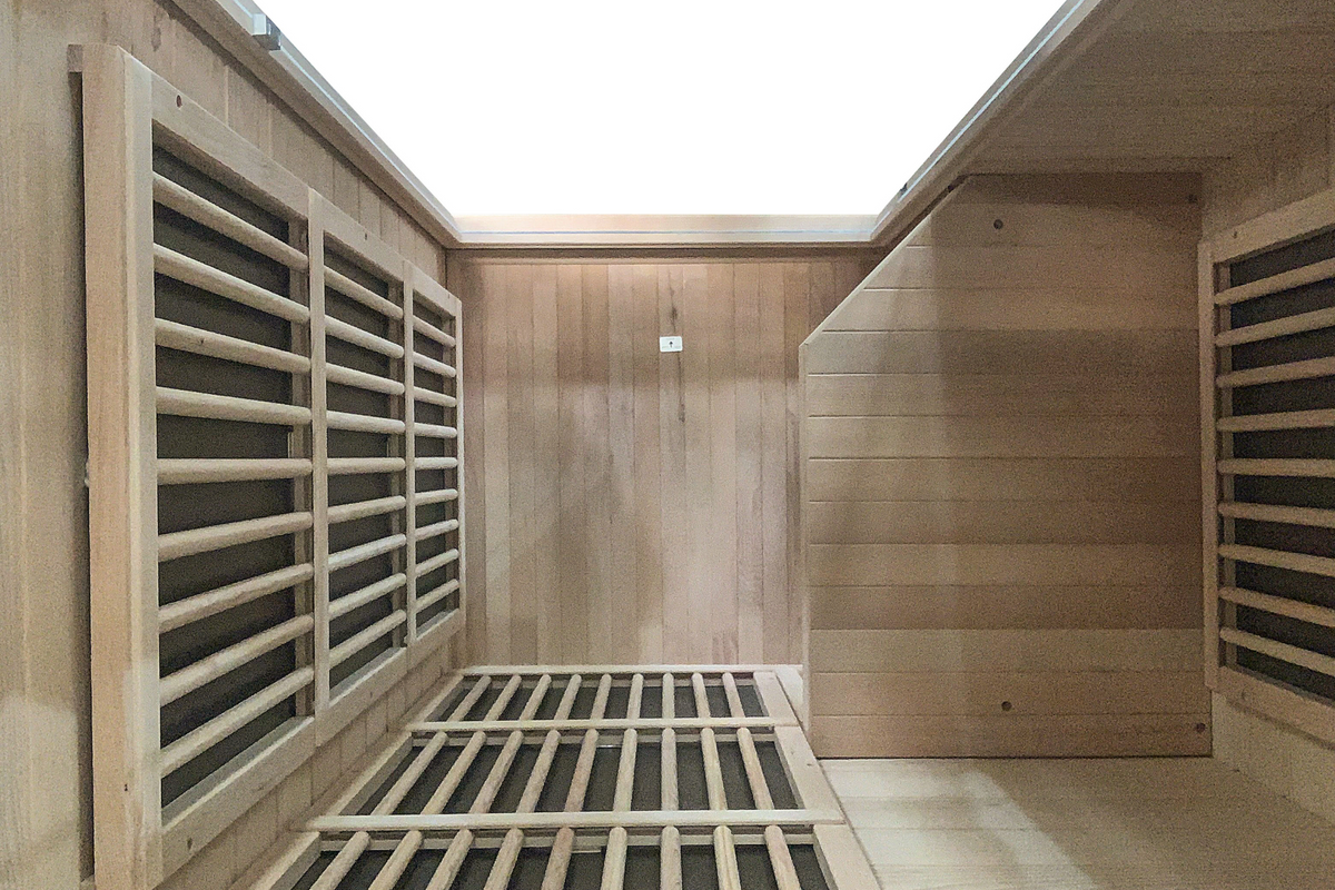 Blisspod | Vienna | Far Infrared Sauna | Canadian Hemlock Very Low EMF | 72.8"H x 35.4"W x 25.6"D | 1 Person