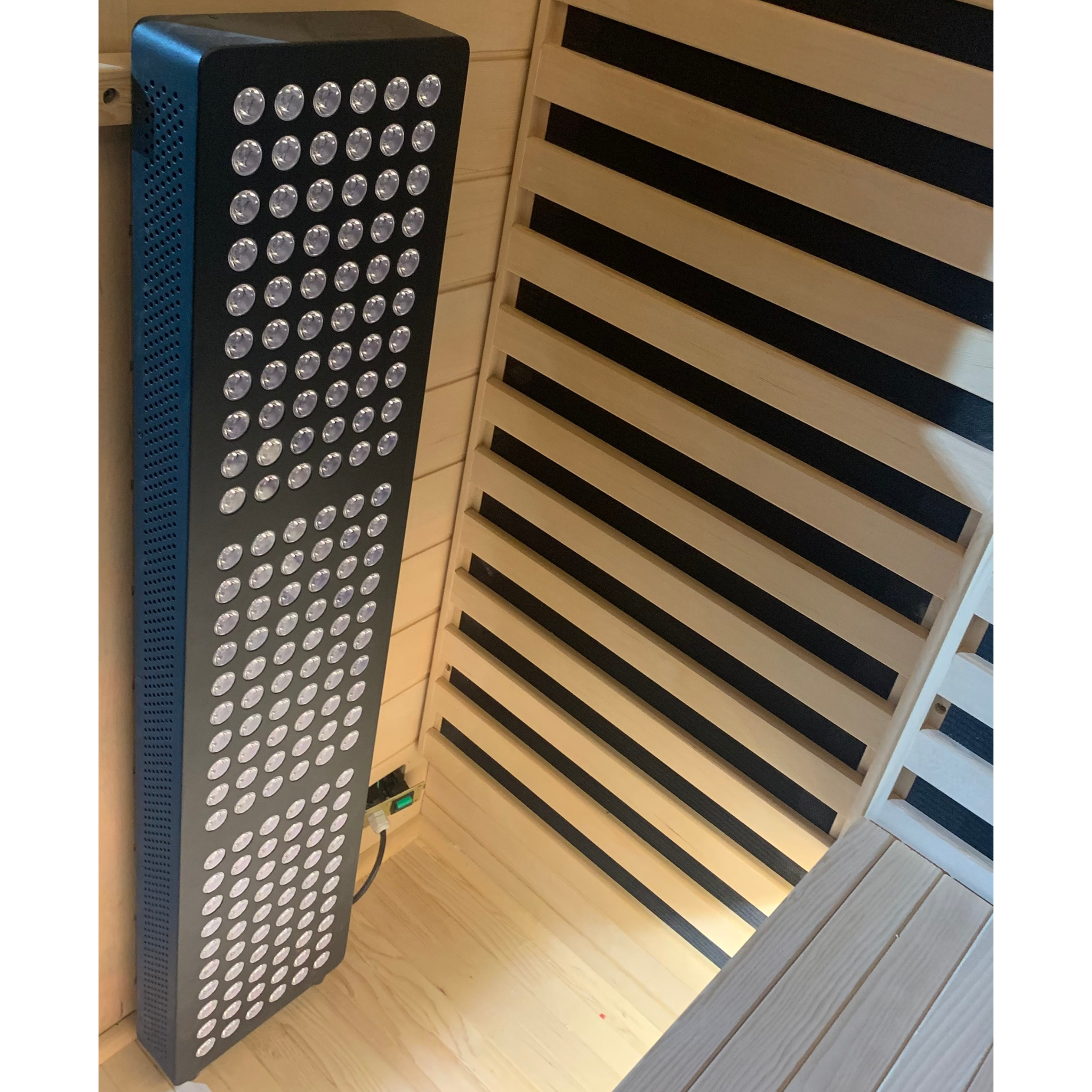Blisspod | Bergen | Full Spectrum + Red Light Therapy | Deluxe Sauna | Low EMF | Extra-Large Red-Light Therapy Penal | Infrared & Red Glass Heaters & Chromotherapy | 2 Person