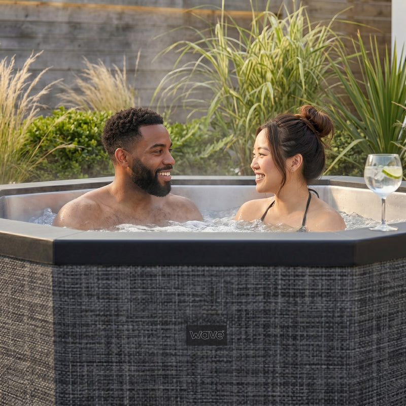 Como | 6-Person Eco Foam Hot Tub | Octagon | Built-In Integrated Heater Flint