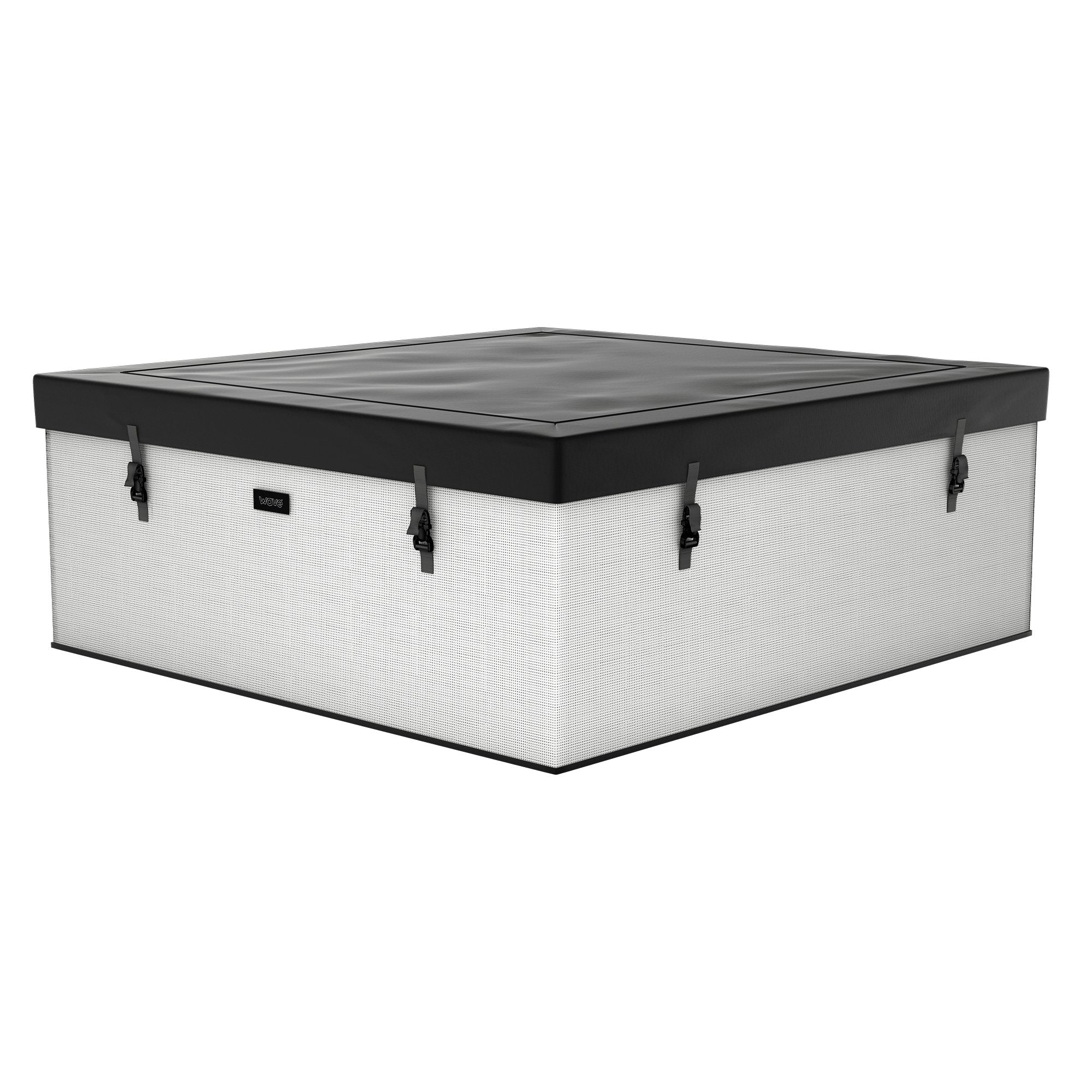 Garda | 4-Person Eco Foam Hot Tub | Square | Built-In Integrated Heater Pebble
