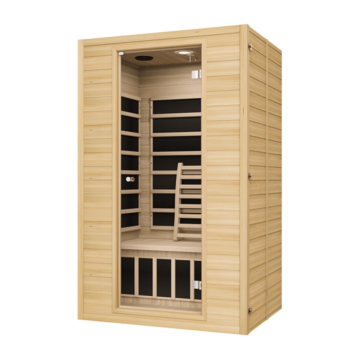 Blisspod | Vienna | Far Infrared Sauna Canadian Hemlock Very Low EMF Sauna, 7 Heaters – 3 Persons