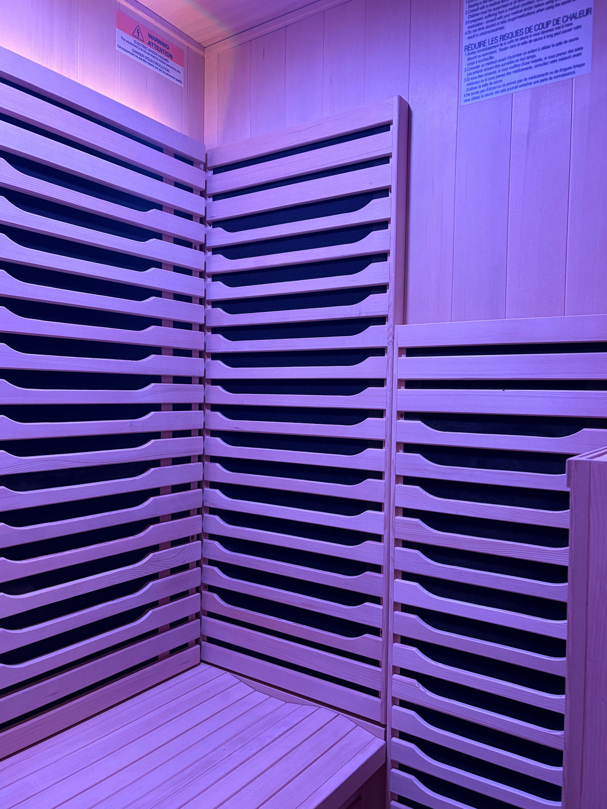 Blisspod | Milano | Full Spectrum Sauna Canadian Hemlock Ultra Low EMF, 6 Far Infrared & Red Glass Heater & Chromotherapy – 2 Person