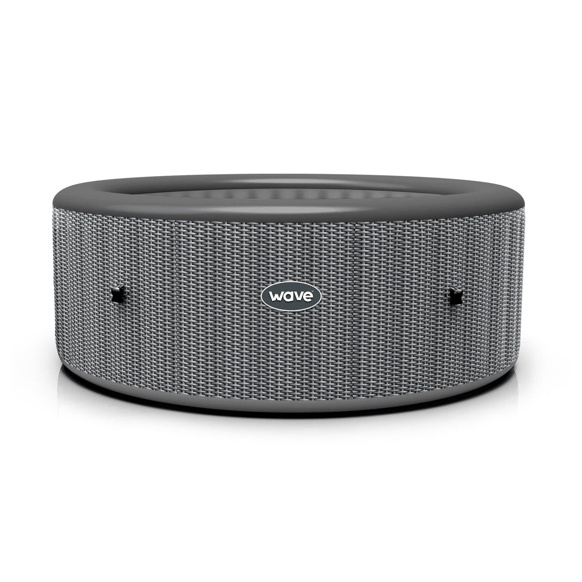 Atlantic | 6-Person Inflatable Hot Tub | Round | Integrated Heater Grey Rattan