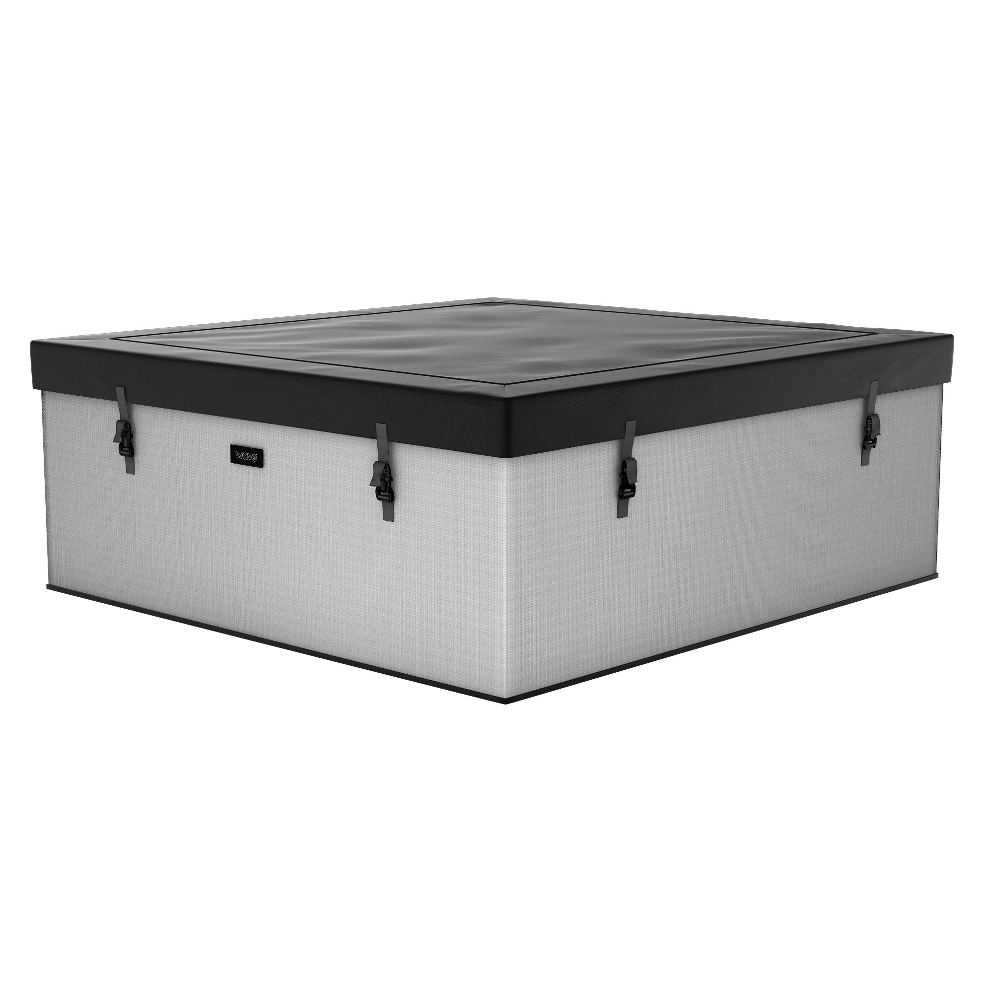 Garda | 4-Person Eco Foam Hot Tub | Square | Built-In Integrated Heater Graphite