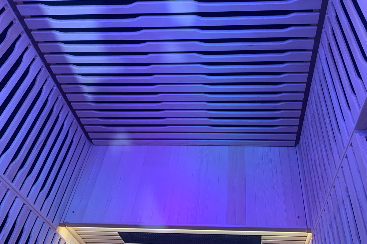 Blisspod | Helsinki | Full Spectrum + Red Light Therapy | Deluxe Sauna | Low EMF | Extra-Large Red-Light Therapy Penal | Infrared Red Glass Heaters & Chromotherapy | 2 Person