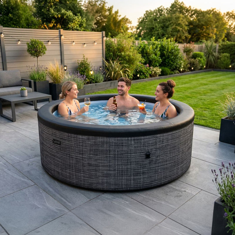 Tahoe | 6-Person Eco Foam Hot Tub | Round | Built-In Integrated Heater Flint