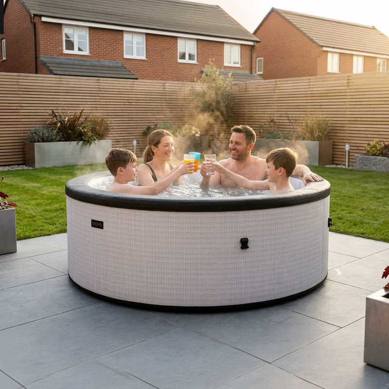 Tahoe | 6-Person Eco Foam Hot Tub | Round | Built-In Integrated Heater Graphite
