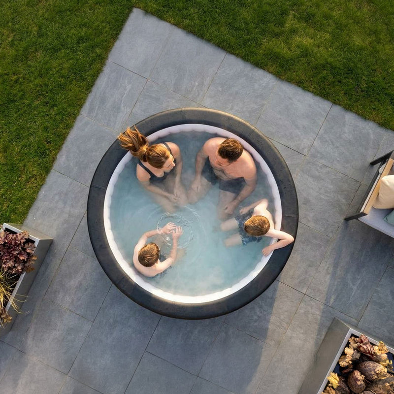 Tahoe | 4-Person Eco Foam Hot Tub | Round | Built-In Integrated Heater Graphite