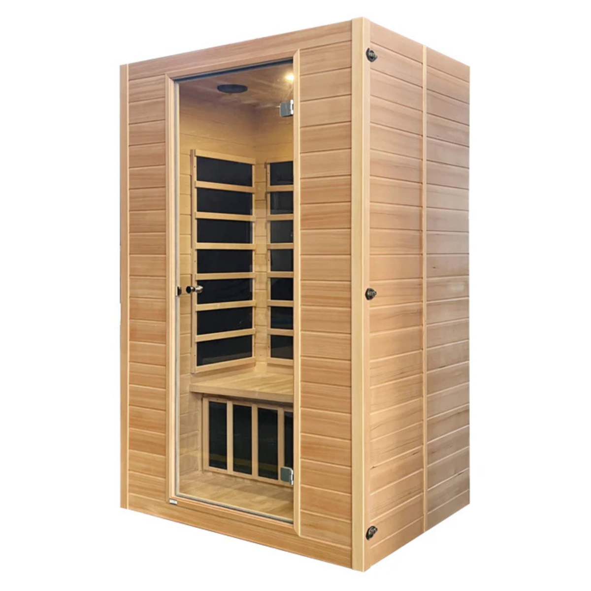 Blisspod | Vienna | Far Infrared Sauna Canadian Hemlock Very Low EMF Sauna, 7 Heaters – 3 Persons
